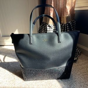 Black Kate Spade Tote Sparkle Bag